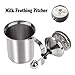 Milk Frother, HomeGoal Stainless Steel Manual Milk Foamer, Handheld Coffee Milk Frothing Pitchers,Manual Operated Milk Foam Maker For Cappuccino Coffee Latte Hot Chocolate(14-Ounce/400ml)