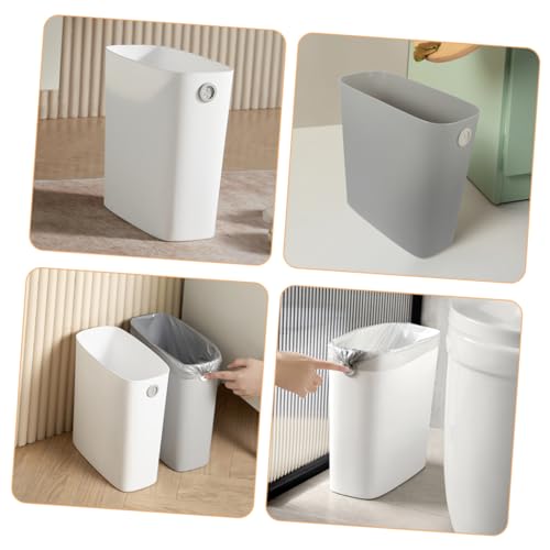 ABOOFAN 2 piezas caneca de basura rectangular para hogar miniatura 4