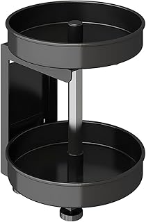 JJINPIXIU 360-stopniowy obrotowy stojak na przyprawy blat kuchenny wielowarstwowy stojak na przyprawy wielofunkcyjna butelka na sos sojowy stojak naścienny