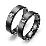 El sol para la mañana, la luna para la noche; y tú para siempre. Anillos de sol y luna, la promesa más eterna para el amor.