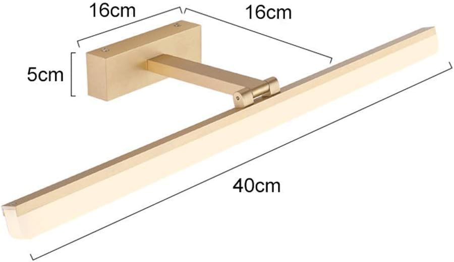 Lampe de miroir à LED pour maquillage avec rotation 180° - 4