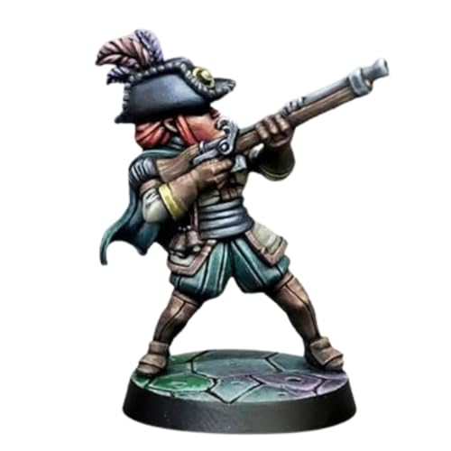 Image of Mythic Games Darkest Dungeon Board Game Accessories Bundle: 2 Musketeer Box (1 Painted and 1 Unpainted), 2 Sets of Heroic Protection from Darkness Sleeves, and Darkest Organizer (5 Items)