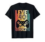 40. Geburtstag Mann Level 40 Jahre Männer 1981 Deko Geschenk T-Shirt