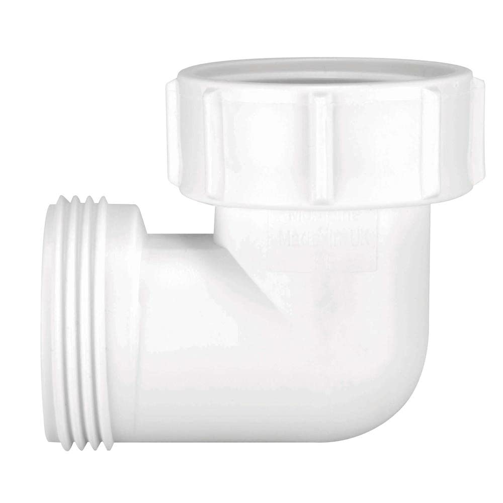 McAlpine 1� 90� Bend Female Inlet Nut x BSP Male Connector T4U