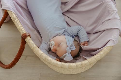 Copper Pearl Baby Bows: Stylish Headbands for Baby Girls, Premium Soft and Stretchy Baby Headbands, Perfect for Newborns, Trendy Designs - Periwinkle4