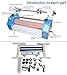BEILOCKERY 25in Cold Laminating Machine, Semi-auto Electric/Manual Cold Roll Laminator with Self-Removing Film, Adjustable Speed Laminator with Foot Pedal, 1