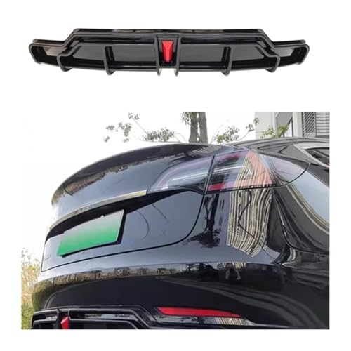 Diffuseur de pare-chocs arrière Tesla Model 3 en look carbone premium - 7