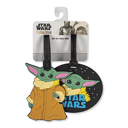 Disney Star Wars Baby Yoda Vt700241L.Ph - Etichette Per Bagagli, 2 Pezzi, Multicolore