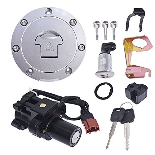 munirater Ignition Switch Fuel Gas Cap Seat Lock Key Set Replacement for 2007-2014 CBR1000RR CBR 600RR