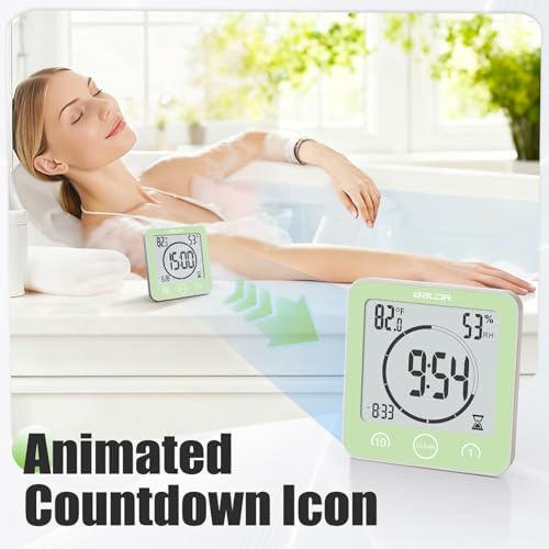 Miniatura 3 de Baldr Reloj De Ducha Lcd Impermeable, Verde, 4.16 Pulgadas De Largo X 1.63 Pulgadas De Ancho X 4.32 Pulgadas De Alto 105.741.5109.7 Mm