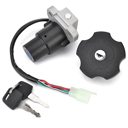 Juego de interruptor de encendido, tapa de combustible y cerradura de dirección para moto