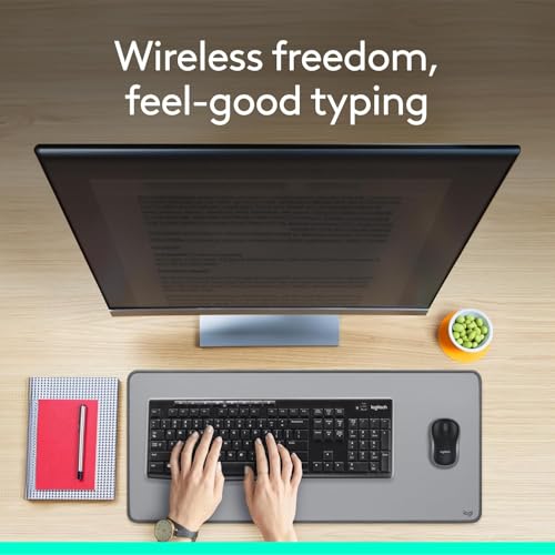 Image of Logitech MK270 Wireless Keyboard and Mouse Combo for Windows, 2.4 GHz Wireless, Compact Mouse, 8 Multimedia and Shortcut Keys, 2-Year Battery Life, for PC, Laptop - Black (Pack of 4)
