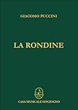 Rondine Opera Completa. Chant et Piano.