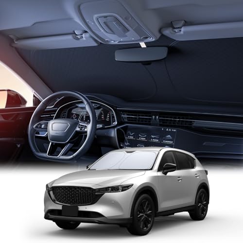 【6層断熱素材】 Lamicall マツダ CX-5 KF系 KFEP KF5P KF2P型 車 フロントガラス サンシェード : 車サンシェード 日除け 車 クルマ フロントサンシェード 車用 フロントガラス サンシェード 折り畳み式 カーシェード カー用品 遮光 uvカット 紫外線遮蔽 さんしえーど 擦り傷防止 断熱素材 暑さ対策 頑丈 収納ポーチ付き