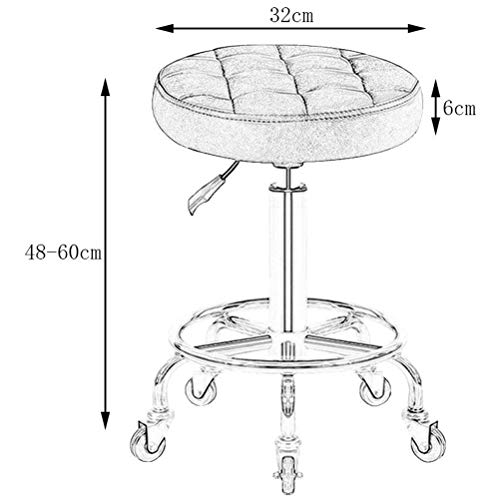 Tabouret de bar à roulement hydraulique en acier chromé brillant - 2
