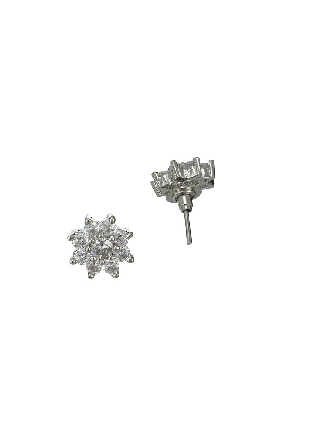 Women's Floral American Diamond Plated Earrings