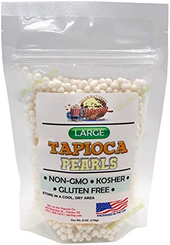 Large Pearl Tapioca • 100% Tapioca • 100% Natural • Make Your own Tapioca Pudding/Boba Bubble Tea • Vegan Kosher Sourced • Sugar Free • NON-GMO • Gluten-free!