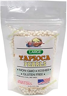 Large Pearl Tapioca • 100% Tapioca • 100% Natural • Make Your own Tapioca Pudding / Boba Bubble Tea • ☮ Vegan ✡ Kosher Sourced • Sugar Free • NON-GMO • Gluten-free!