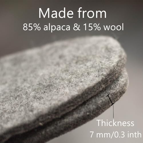 Plantillas cálidas de lana de alpaca talla 9 hombre / 10 mujer miniatura 3