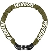 Bike Lock with Numbers and high Security Level, Bike Chain Lock, Bicycle Locks, 5 Digit Combinati...