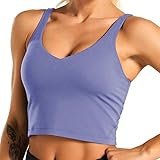 Generisch Erotikware für Damen – Bewegliche Weste Oberteile Brusetank als Unterwäsche-Innenteil Unisex- Leichtes Tanktop ohne Ärmel Bequemes Basic-Top für Alltag Freizeit (Purple, L)