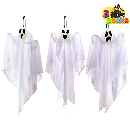 Joyin 3 Pack Halloween Party Decoration 25.5" Hanging Ghosts, Cute Flying Ghost For Front Yard Patio Lawn Garden Party Décor And Holiday Decorations #TOP11