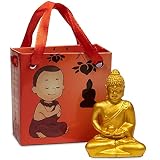 Statuetta Buddha della meditazione in confezione regalo.