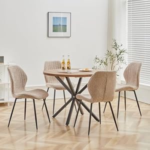 Deyarna Home 5-Teilige Essgruppe Dunkelholz Braun
