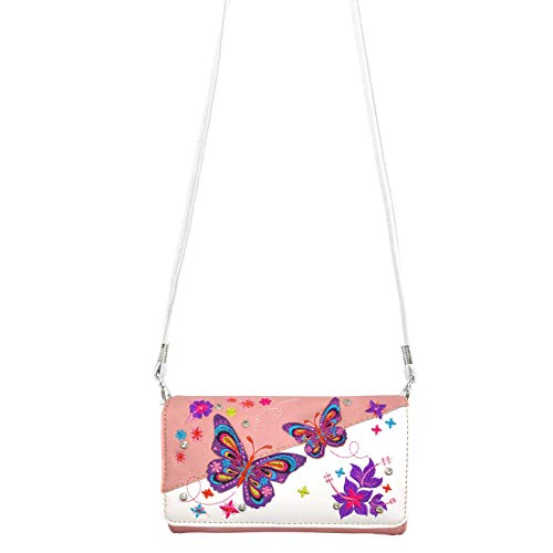 Bolso Tote Bordado con Diseño de Flores y Mariposas miniatura 7