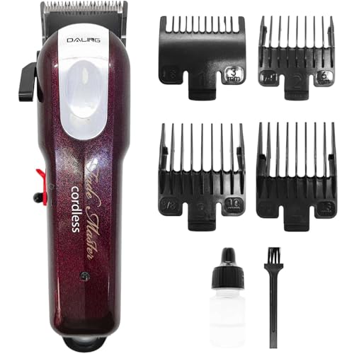 Maquina Profissional de Cortar Cabelo e Barba Bivolt Cordless Sem Fio Laminas de Precisao Motor Sile