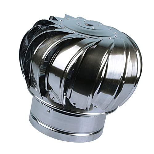 SBCGFY Sombrerete Giratorio para Chimenea, Ventilador de Techo, Tapa de ventilación Redonda para turbinas eólicas de Techo, disipación de Calor por Escape de ventilaci(200mm)