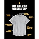 Carhartt Men's Force Relaxed Fit Midweight Short-Sleeve Pocket T-Shirt - Image 2