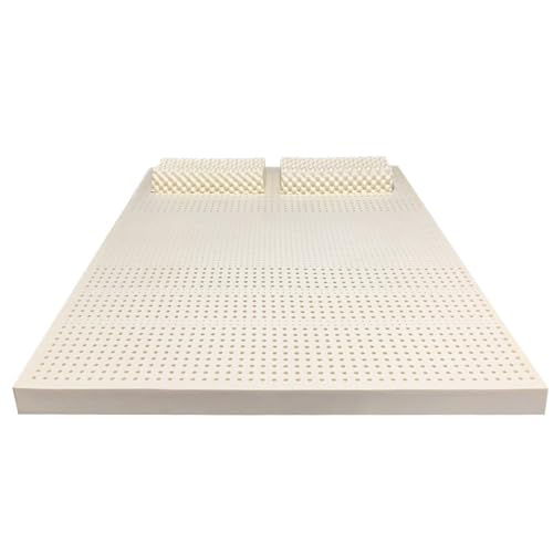 TFDRSEXVD Colchón de látex 100% Natural, compresión y sin deformación, ventilación de poros en Forma de Panal, Suave y cómodo, colchón de látex,5 cm,120x190cm(47x75in)