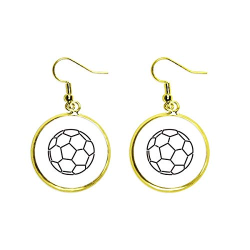 Pendientes de fútbol para regalar a mujeres y niñas aficionadas