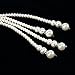 BABEYOND Long Pearl Necklace Faux Pearls Necklace Beaded Long Pearls Necklace 1920s Gatsby Costume Jewelry(White)