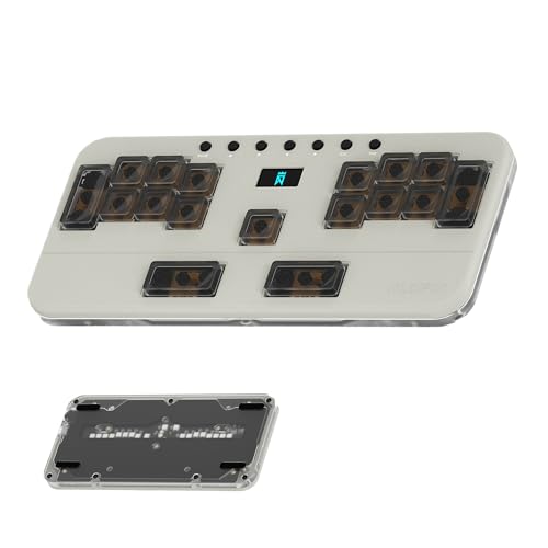 NLOFIN Gaming Keyboard for Music Rhythm Games Customizable Mechanical Keyboard (Grey)