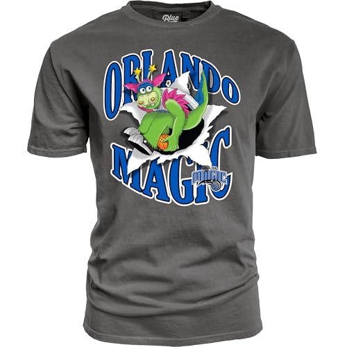 Orlando Magic NBA Officially Licensed T-Shirt Ringspun Slam Mascot Black, Large