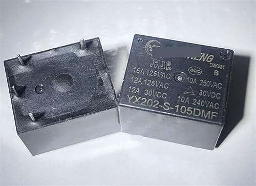 Relé T73-1A 5V de 4 pines YX202-S-105DMF para electrónica doméstica