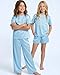 Petite&Me 3-Piece Girls Pajamas Set, Soft Short Sleeve Shirt with Pants & Shorts for Kids Teens