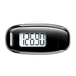 3D Pedometer for Walking, Simple Walking Step Counter with Removable Clip and Strap, USB Rechargeable Step Tracker with Backlight, Accurate Step Counter for Men Women Seniors