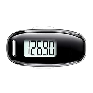 3D Pedometer for Walking, Simple Walking Step Counter with Removable Clip and Strap, USB Rechargeable Step Tracker with Backlight, Accurate Step Counter for Men Women Seniors