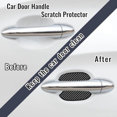 MEDZUK Pack of 4 Door Handle Protective Film Compatible with Jeep Gladiator JT 2020-2025 2026, Scratch-Resistant Paint Protection Film Sticker, Cover Against Scratches for Car Door Recesses and Handle