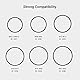 SMALLRIG Nahtloser Fokus Zahnrad Ring 360°Rotation Silent Follow Focus Ring (75 mm bis 77 mm) - 3294