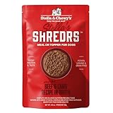 Stella & Chewy's Grass Fed Beef & Lamb Shredrs - Premium Dog Food Pouches - Perfect for Picky Eaters - 24 Pack, 2.8oz Each