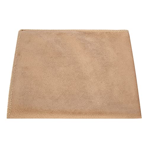 King & Priory Luxury Taupe Brown Velvet Pocket Square