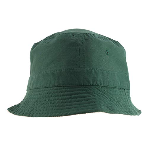 Armycrew Big Size Oversized Microfiber Reversible Bucket Hat - Dk Green Khaki - Xl-2Xl #TOP1