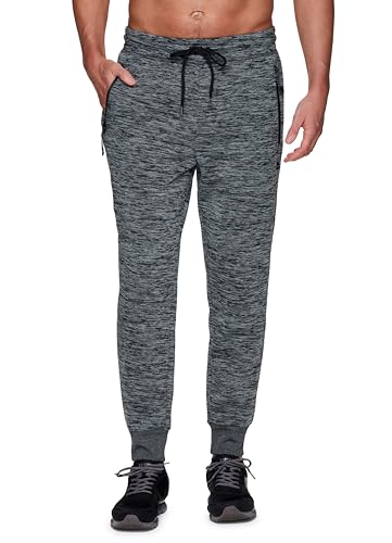 RBX Active Men's Stretch Fleece Lined Performance Jogger Pants Space