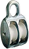 D: 30 mm PÖSAMO Blockrolle doppelt galZn für Seil-Ø b. 8,0mm