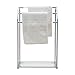 Organize It All 3 Bar Bathroom Towel Drying Rack & Holder with Shelf , Chrome, 62443W-1