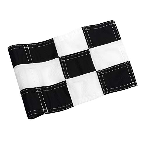 KINGTOP Checkered Golf Flag with Plastic Insert, Putting Green Flags for Yard, Indoor/Outdoor